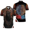 King Kong and Godzilla Vs. Kong Battle Polo Shirt All Over Print with Breathable Fabric and 3D Effect