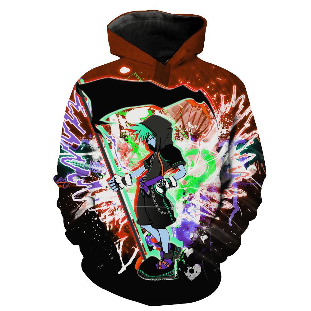 Kingdom Hearts Roxas Memorized All Over Print 3D Hoodie
