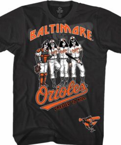 Kiss Baltimore Orioles Dressed To Kill Black T-Shirt, Limited Edition Mlb Tee