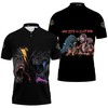 Kong Vs Godzilla Face To Face Battle Painting Polo Shirt with All Over Print and T-Shirt Combo