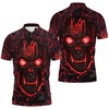 Korn Lava Skull 3D Full Jersey Personalized Polo Shirt with All Over Print and T-Shirt Combo
