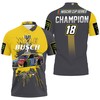 Kyle Busch Nascar Champion 2019 Fan Signed 3D Printed Polo Shirt with All Over Print and T-Shirt Combo