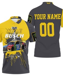 Kyle Busch Nascar Champion 2019 Signed Fans 3D All Over Print Polo Shirt