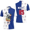 LA Dodgers Polo Shirt of Dustin May - Oil Paint Background All Over Print 3D T-Shirt with Personalized Design