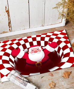 LUOZZY Floor Blanket Illusion Floor Rug - With Anti-Slide Mat, Soft and Comfortable Choice for Living Room