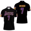 Lakers' Javale Mcgee Jersey Inspired Style Breathable Fabric 3D All Over Print Polo Shirt