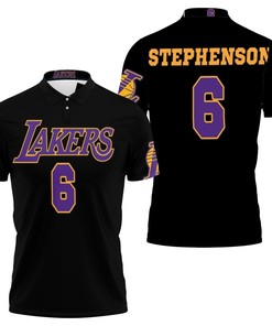Lance Stephenson Lakers Jersey Inspired 3D All Over Print Polo Shirt with Breathable Fabric