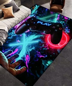 Large 3D Gamepad Controller Design Rugs for Boys Room