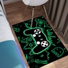 Large 3D Gamer Area Carpet for Boys' Bedroom Gaming Area Rug with Video Game Rugs