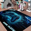 Large 3D Gamer Area Rugs for Boys Bedroom with Controller Gaming Rug