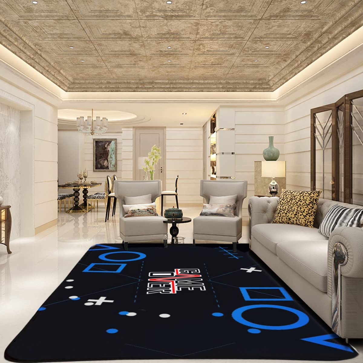 Large 3D Gamer Carpet Decor Game Printed Area Rug for Boys and Teens Bedroom - Image 3