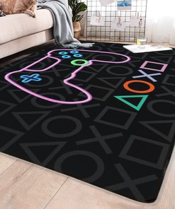 Large 3D Gamer Carpet Decor for Living Room and Bedroom - Perfect Gifts for Boys
