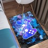 Large 3D Gamer Carpet with Colorful Gamepad Print Design for Boys' Gaming Area Rugs in Living Room, Bedroom and Play Mat
