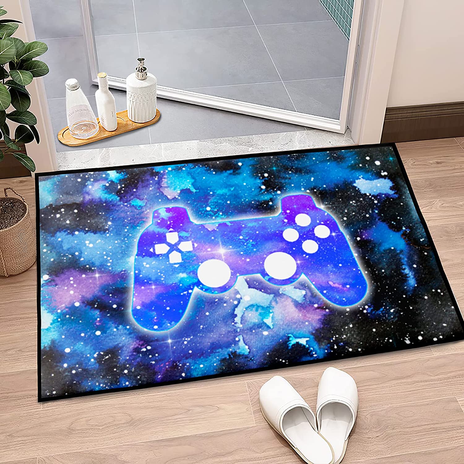 Large 3D Gamer Carpet with Colorful Gamepad Print Design for Boys' Gaming Area Rugs in Living Room, Bedroom and Play Mat - Image 2