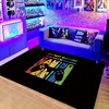 Large 3D Printed Gamepad Carpet for Boys' Bedroom/Living Room