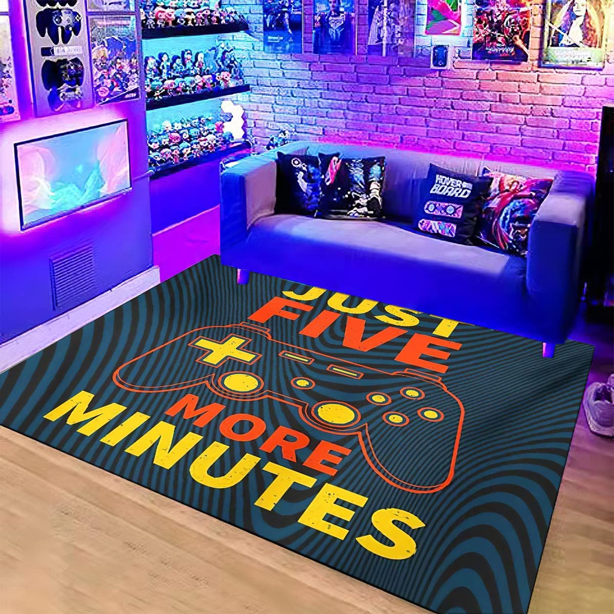 Large 3D Printed Gamer Area Rugs for Teens Bedroom & Living Room - Elevate Your Room Decor - Image 2