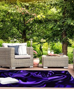 Large 70s Style Marble Blue Ultra Violet Black Abstract Neon Purple Wave Gradient Art Rugs for Indoor and Outdoor Use