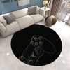 Large Game Area Rugs: Crystal Floor Polyester Mat for Gamer Room Decoration