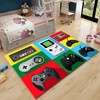 Large Gamepad Living Room Mat for Boys' Bedroom - Non-Slip Polyester Gamer Carpets With T-Shirt, Hoodie, Sweatshirt Game room rugs
