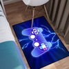 Large Green Gamepad Gaming Controller Rug for Teen Bedroom Decor: Comfortable Game Area Rugs