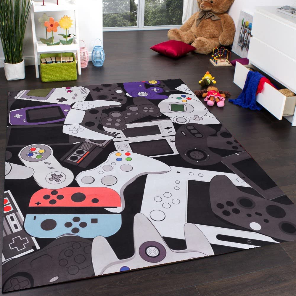Large Music Carpet Guitar Rug - Non-Slip Comfy Floor Mat for Kids Playroom and Bedroom - Perfect for Game Room Decor - Image 2