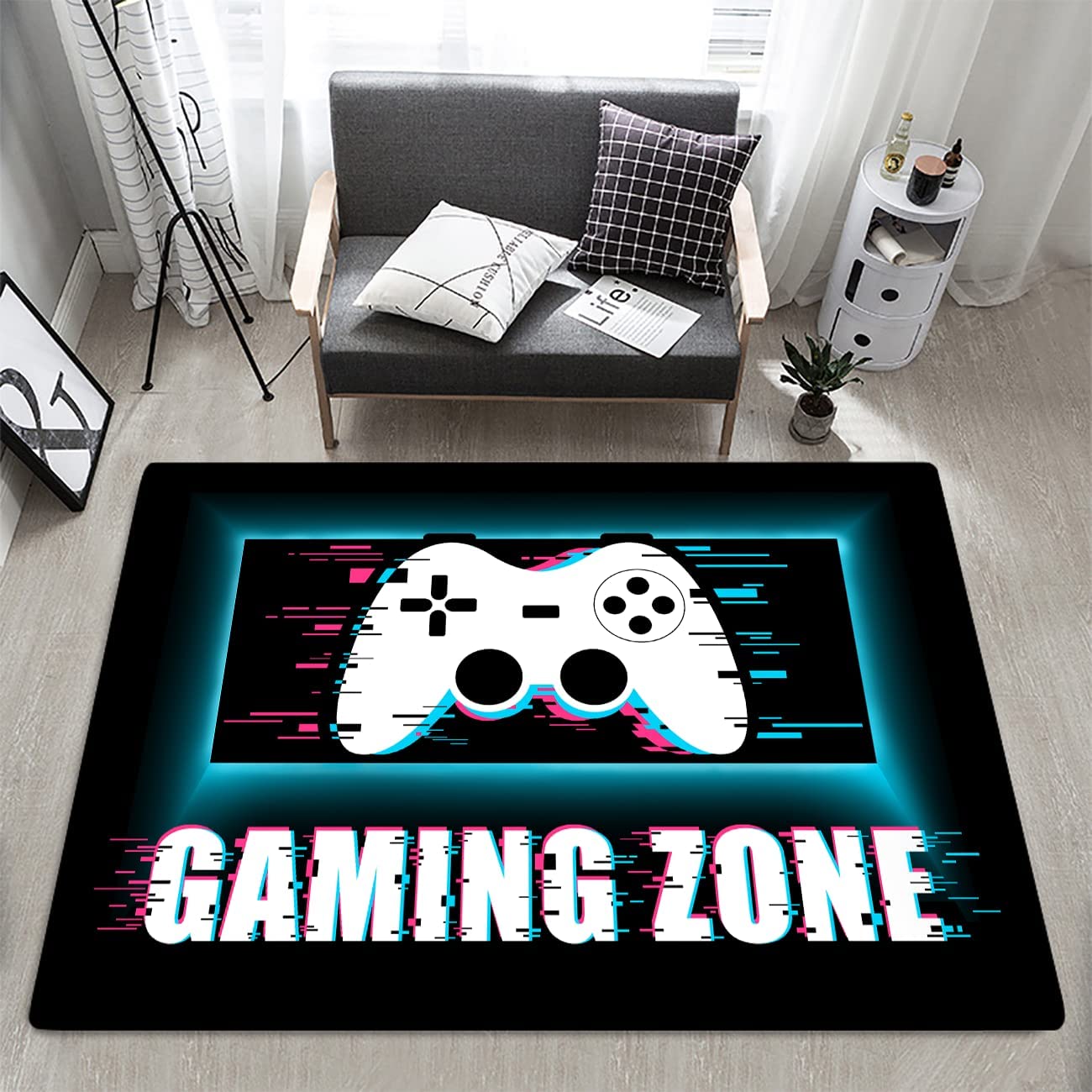 Large Non-Slip Controller Area Carpet for Kids with Comfy Floor Mat - Image 2