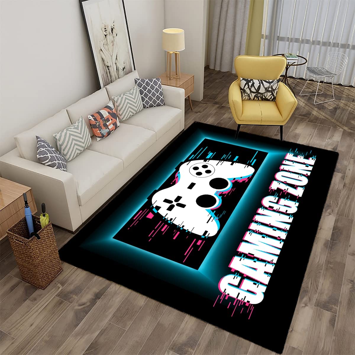Large Non-Slip Controller Area Carpet for Kids with Comfy Floor Mat - Image 3