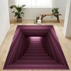 Large Rubber MatRug with Vortexes Illusion for Living or Dining Room Eye-Catching Addition to Your Home Decor