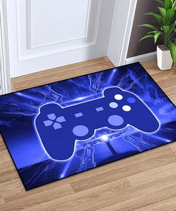 Large T-Shirt, Hoodie, and Sweatshirt Game Area Rugs, 3D Design Print on Living Room and Bedroom Mat, Blue Polyester Floor Mat