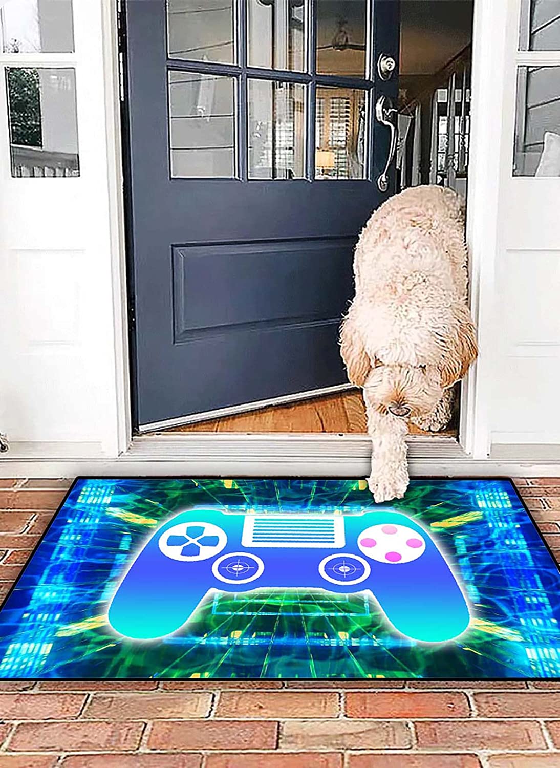 Large T-Shirt, Hoodie, and Sweatshirt Gamepad Rugs for Teen Boys, 3D Printed Cool Gamer Rugs for Bedroom and Playroom - Image 2