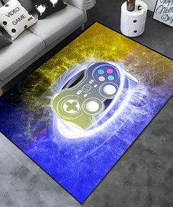 Large T-Shirt, Hoodie, and Sweatshirt Gamepad Rugs for Teen Boys, Cool and Stylish Area Rug for Playroom and Bedroom Decor