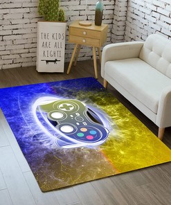 Large Video Game Clearance Area Rugs for 3D Gamer Area Rug in Teen Boys' Room, Bedroom and Living Room Home Decor
