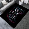 Large Video Gamepad Pattern Area Rug - Non-Slip Carpet for Living or Bedroom Fun Home Decor for Gamers