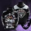 Las Vegas Raiders Jersey Pattern All Over Print 3D Hoodie
