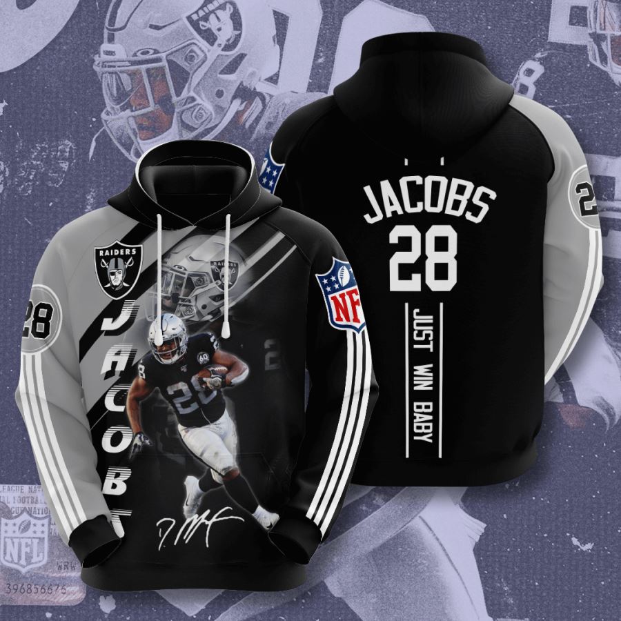 Las Vegas Raiders Logo All Over Print 3D Hoodie
