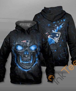 Lava Skull New England Patriots All Over Print Hoodie