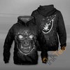 Lava Skull Oakland Raiders All Over Print Hoodie