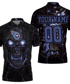 Lava Skull Tennessee Titans 3D Personalized Polo Shirt with All Over Print and T-Shirt Combo