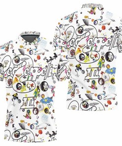 Led Zeppelin III Album Fan 3D Jersey All Over Print Polo Shirt with Personalization Options