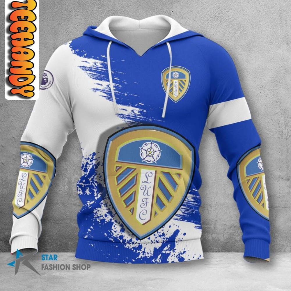 Leeds United FC Custom All Over Print 3D Hoodie - Image 2