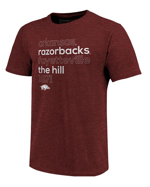 Left Stack T-Shirt Arkansas Razorbacks Hoodie Sweatshirt Shirt Gift For Ncaa Fans