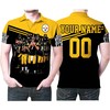 Legendary Players Personalized Custom Name 3D All Over Print Polo Shirt for Pittsburgh Steelers Great Fans