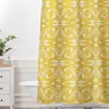 Lenox Goldenrod Design Yellow Feminine Boho Shower Curtain, Adds a Touch of Glamour to Your Bathroom Decor
