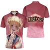 Let Nejire Hado bring a smile to your face with this cute and playful polo shirt featuring 3D design.