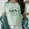 Let Your Light Shine Cross Jesus Tee - Christian Gift