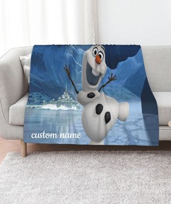 Let Your Living Room Bloom with Olaf Presents-Inspired Personalized Soft Gifts for Home Decoration on Sofa Blanket