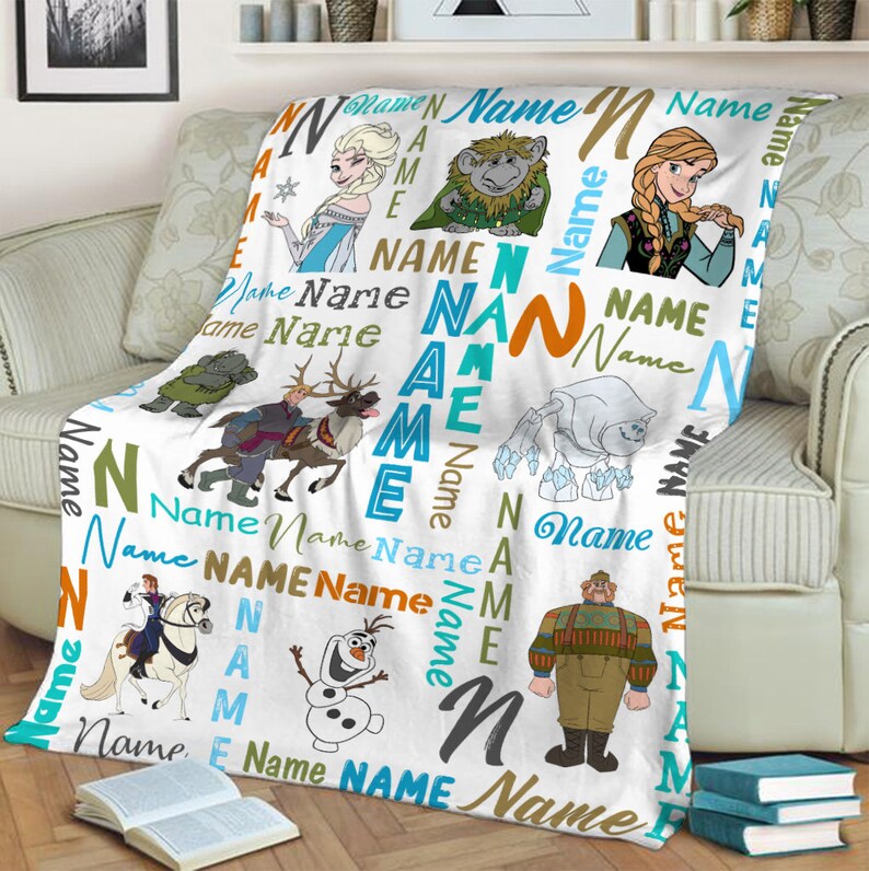 Let Your Living Room Bloom with Olaf Presents-Inspired Personalized Soft Gifts for Home Decoration on Sofa Blanket - Image 4