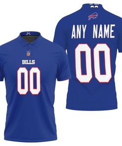 Let Your Love for Buffalo Bills Show in NFL Team Game Royal 3D Designed Allover Polo Shirt