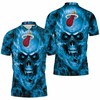 Let Your Love for the Houston Rockets Shine with the NBA Skull 3D All Over Print Polo Shirt