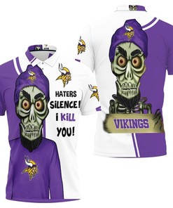 Let everyone know where you stand with this Minnesota Vikings Haters I Kill You polo shirt